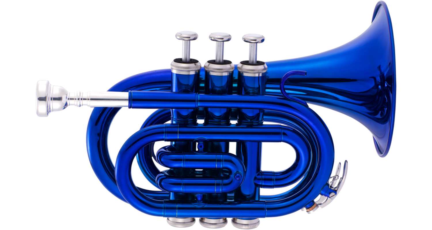 John Packer JP159BL Bb Pocket Trumpet - Blue